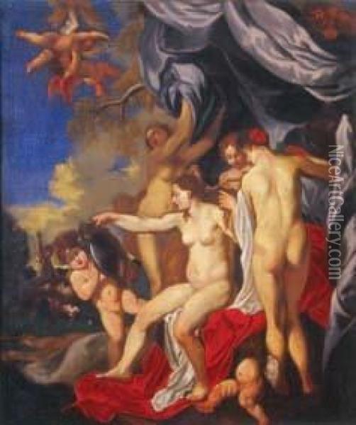 La Toletta Di Venere Oil Painting - Johann Liss