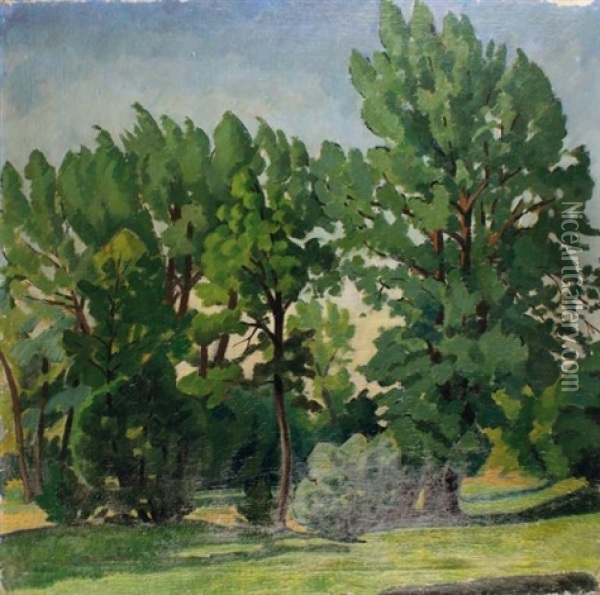 Parc A Tiffauges Oil Painting - Roger-Maurice Grillon