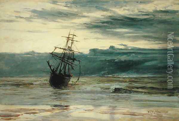 Dawn after a Storm Oil Painting - William Lionel Wyllie