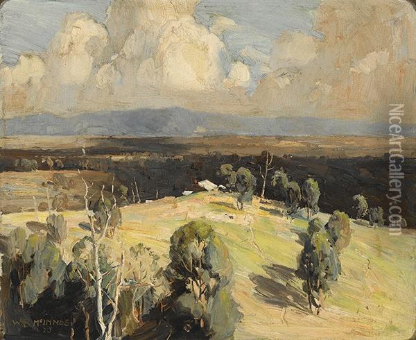 Australian Landscape, Heidelberg Melbourne Oil Painting - William Beckwith Mcinnes