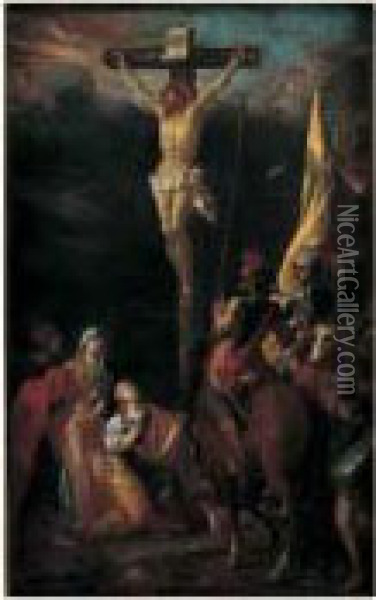 La Crucifixion Oil Painting - Valentin Lefebvre