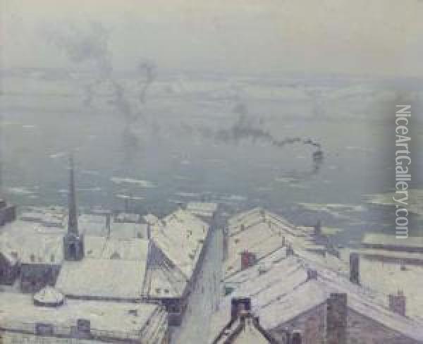 Lower Town, Quebec Oil Painting - Lowell Birge Harrison