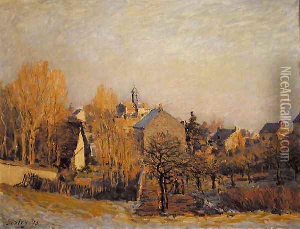 Frost In Louveciennes Oil Painting - Alfred Sisley