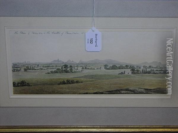 The Plain Of Tarascon And The Castle Of Beaucaire Oil Painting - William Cowen