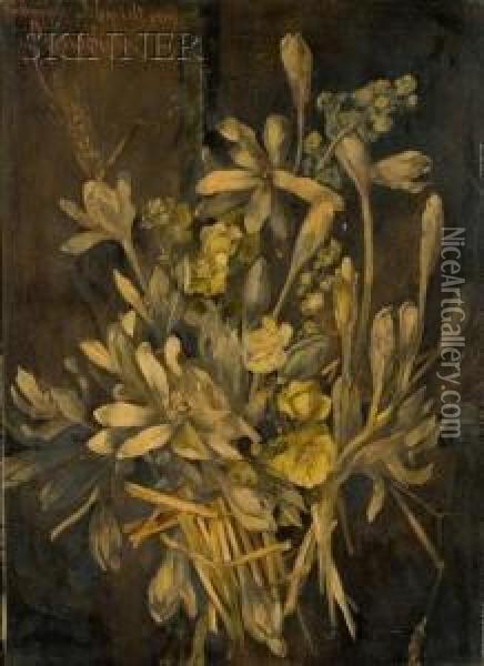 Bouquet Of Flowers Oil Painting - Hermine Von Preuschen
