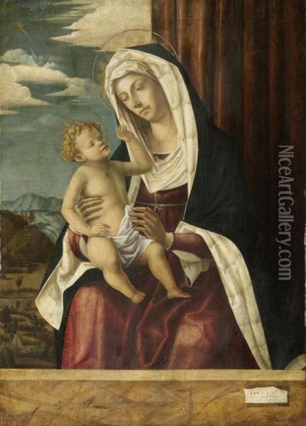 Madonna And Child Oil Painting - Maria Antonio Da Carpi
