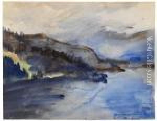 Regentag Am Walchensee Oil Painting - Lovis (Franz Heinrich Louis) Corinth