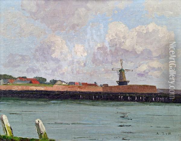 An Den Festungsmauern Von Vlissingen Oil Painting - Alfred Zoff