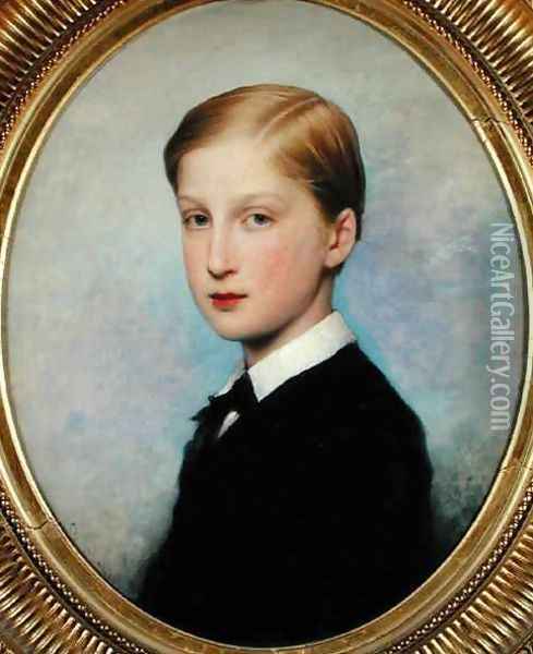 Portrait of Francois dOrleans 1854-72 Duke of Guise Oil Painting - Charles Francois Jalabert