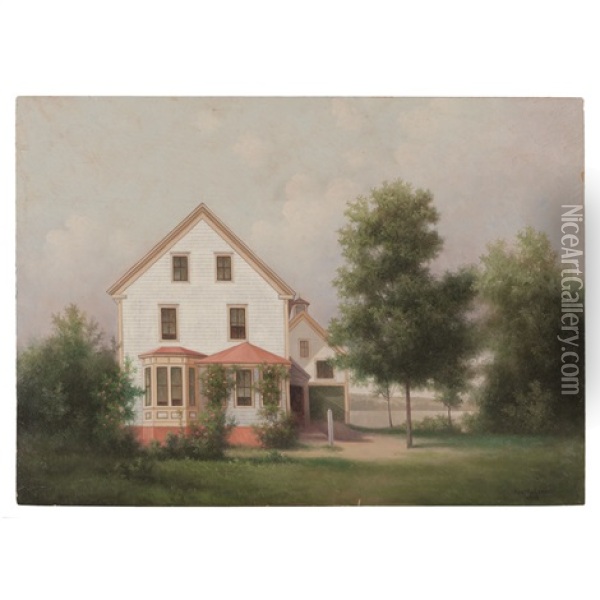 Victorian House Oil Painting - George Mcconnell