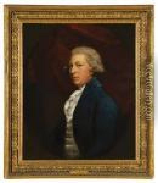 Portrait Of Sir Corbet D'avenant Corbet, Bart. Oil Painting - George Romney