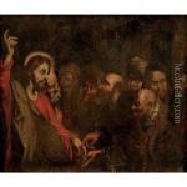 Christ And The Money Changers Oil Painting - Peter Paul Rubens