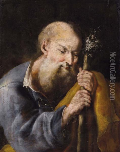 San Giuseppe Oil Painting - Domenico Guidobono