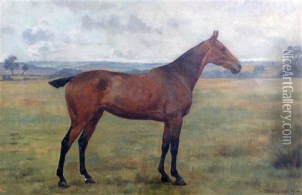 Portrait Of A Hunter Oil Painting - George Goodwin Kilburne