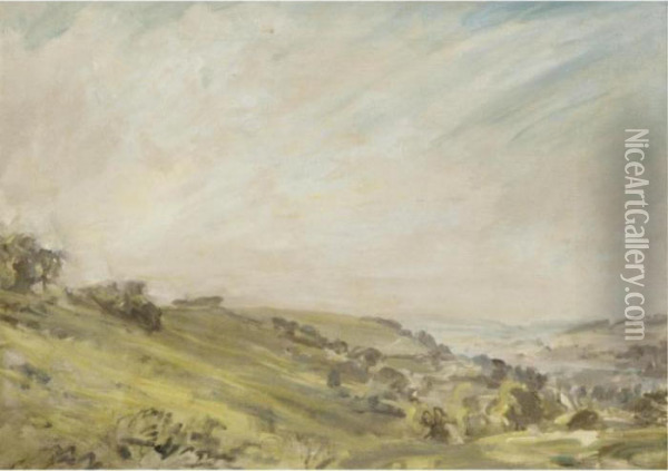 Stroud Valley Oil Painting - Philip Wilson Steer