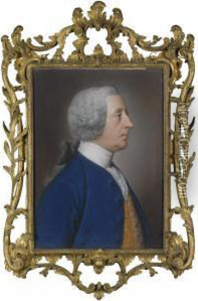 Portrait Of Henry Hoare Oil Painting - Hoare, William, of Bath