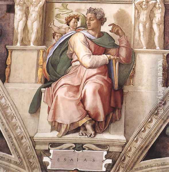 Isaiah 1509 Oil Painting - Michelangelo Buonarroti