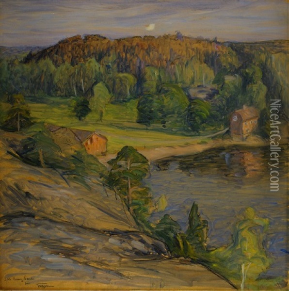 Mjolnarhuset - Tyreso Oil Painting - Prince (Napoleon Nicolaus) Eugen