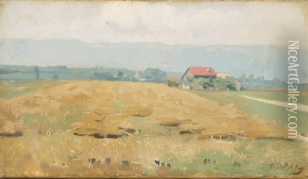 Sommerliche Landschaft Oil Painting - Jean Daniel Ihly
