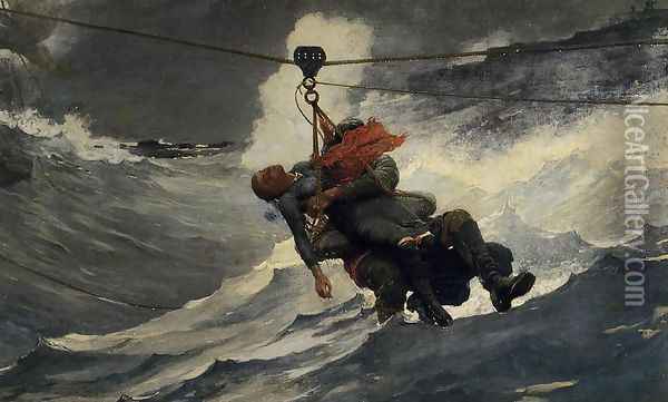 The Life Line Oil Painting - Winslow Homer