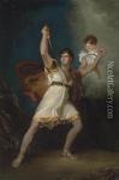 Portrait Of John Philip Kemble (1757-1823) As Rolla In Sheridan's Pizarro Oil Painting - Sir Thomas Lawrence