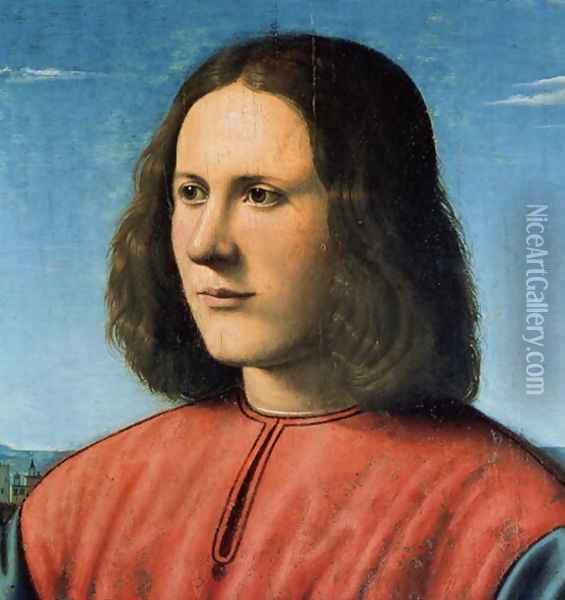 A Young Man Oil Painting - Cosimo Piero di