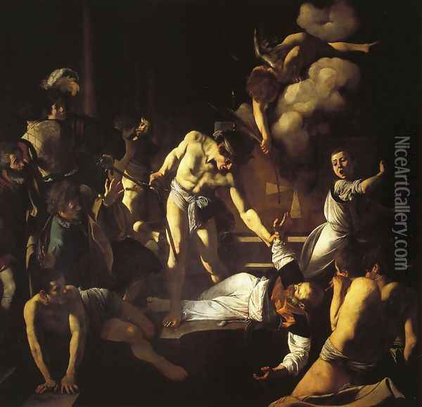 The Martyrdom of St. Matthew Oil Painting - Caravaggio