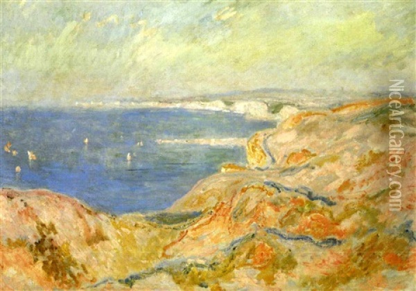 Falaises De Dieppe Oil Painting - Claude Monet