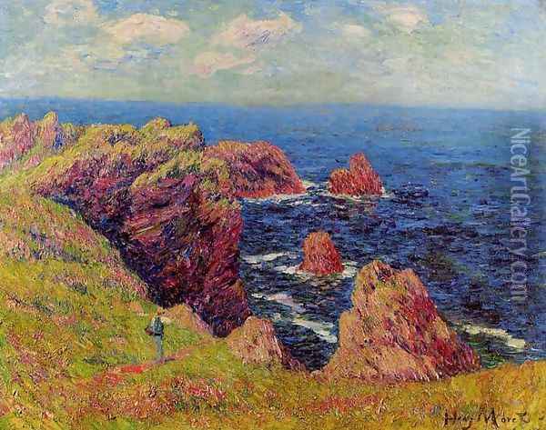 The Breton Coast I Oil Painting - Henri Moret