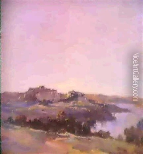 Hilltop View, 1922 Oil Painting - Theodore Penleigh Boyd