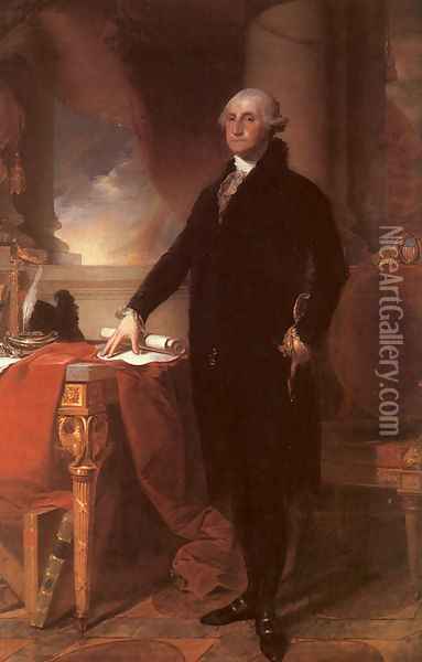 George Washington 1796 Oil Painting - Gilbert Stuart