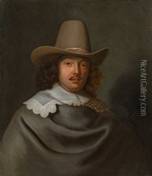 Portrat Abraham Velters (1603-1690), Hollandischer Konsul In Marseille Oil Painting - Jacob Adriaensz de Backer