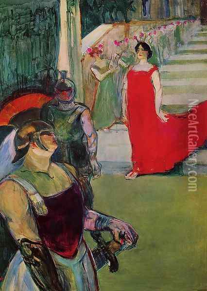 Scenes from 'Messaline' at the Bordeaux Opera Oil Painting - Henri De Toulouse-Lautrec