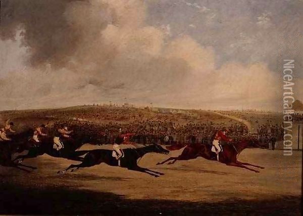 Winning of the Derby Oil Painting - Henry Thomas Alken