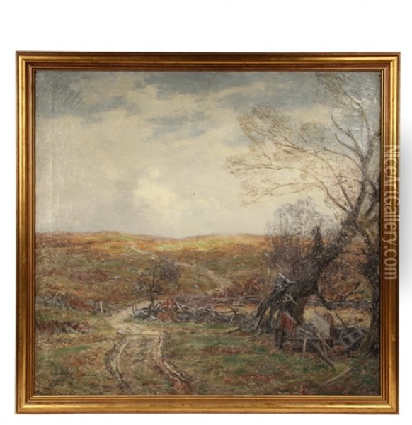 The Abandoned Cart Oil Painting - Wilson Henry Irvine