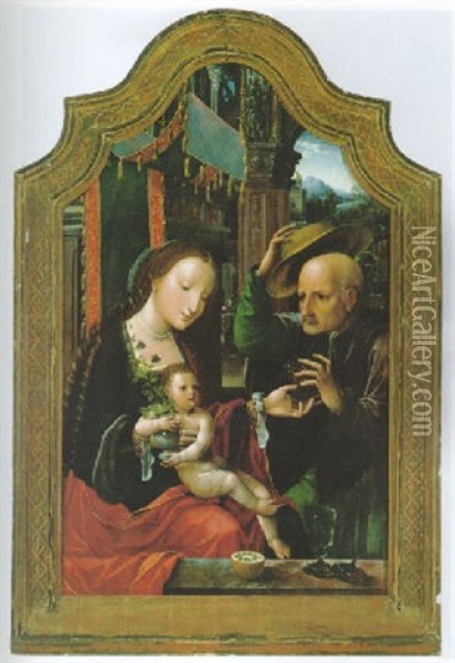Die Heilige Familie Oil Painting -  Master of the Female Half Lengths