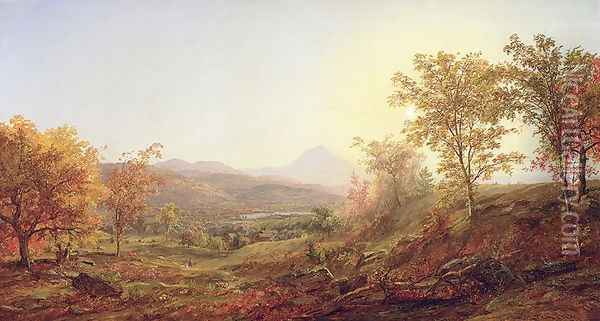 Autumn at Mount Chocorua, 1869 Oil Painting - Jasper Francis Cropsey