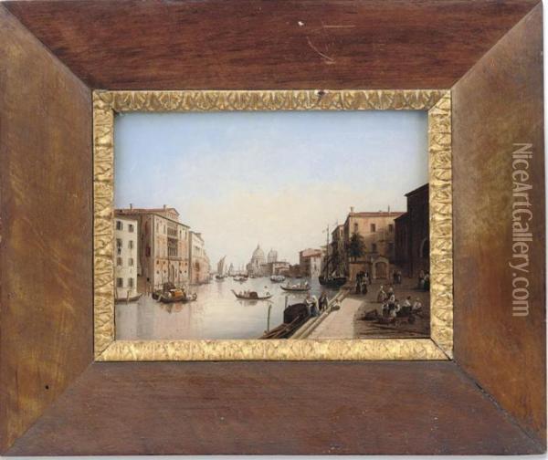 The Grand Canal, Venice Oil Painting - Guiseppe Canella