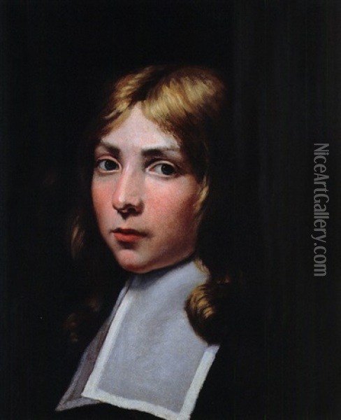 Portrait Eines Jungen Mannes Oil Painting - Jacob Oost the Elder