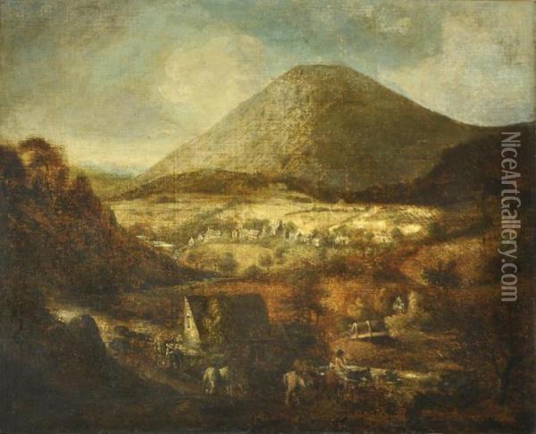 Escuela De Oil Painting - Thomas Gainsborough