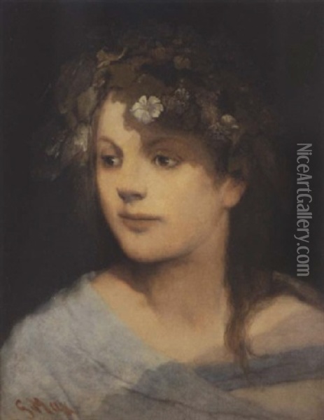 Ophelia Oil Painting - Gabriel von Max