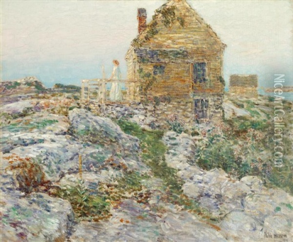 The Norwegian Cottage Oil Painting - Childe Hassam