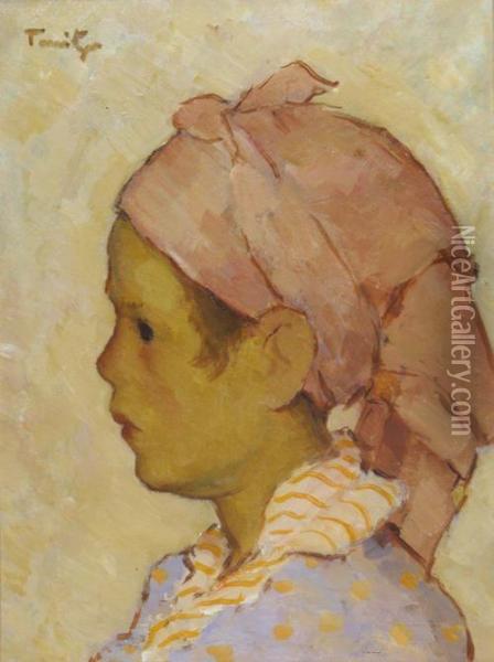 The Little Tartar Woman Oil Painting - Nicolae Tonitza