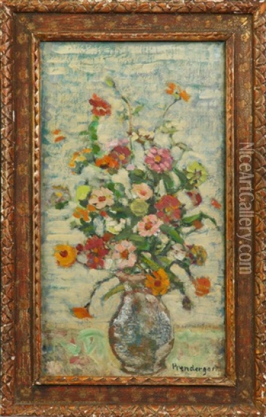 Flowers - Still Life Oil Painting - Maurice Prendergast