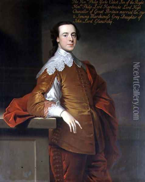 Portrait of the Honourable Philip Yorke 1720-90 1741 Oil Painting - Allan Ramsay