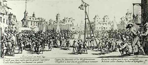 The Strappado Oil Painting - Jacques Callot