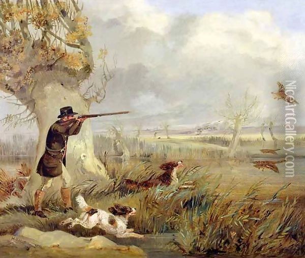 Duck Shooting Oil Painting - Henry Thomas Alken