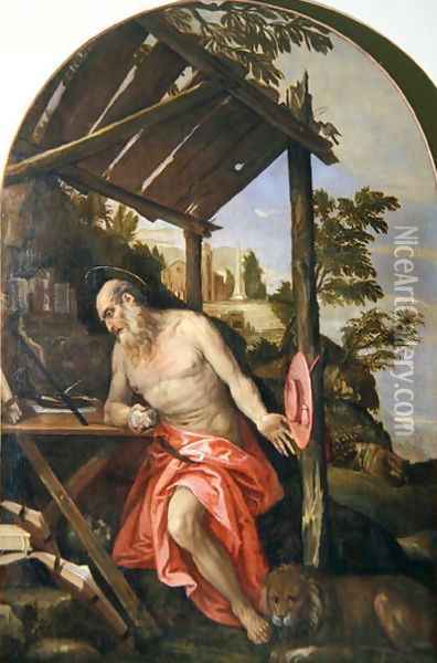Penitent St. Jerome Oil Painting - Paolo Veronese (Caliari)