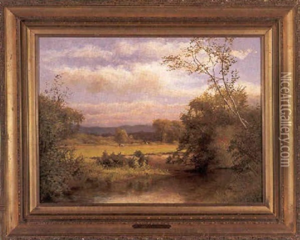 Meadow Near Troy Oil Painting - Edward B. Gay