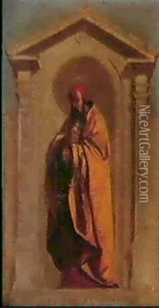 Saint-joachim & Saint-zacharias Oil Painting - Auguste Hesse
